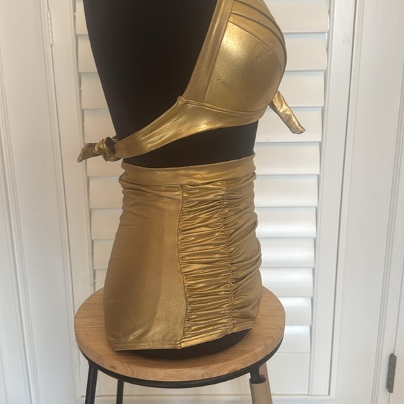 Unique Vintage Gold swim suit - Picture 4 of 15